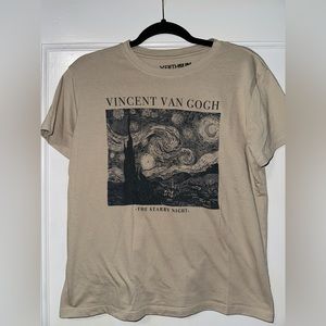 Van Gogh Starry Night tshirt, size L